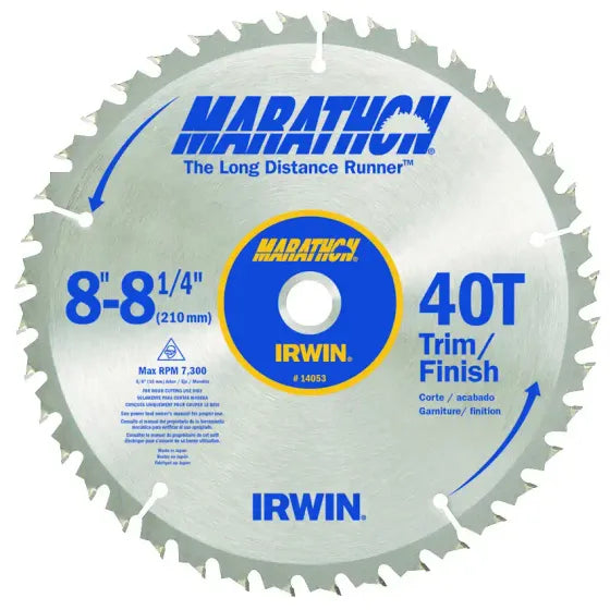 Irwin 8-1/4" Marathon Blade 40T