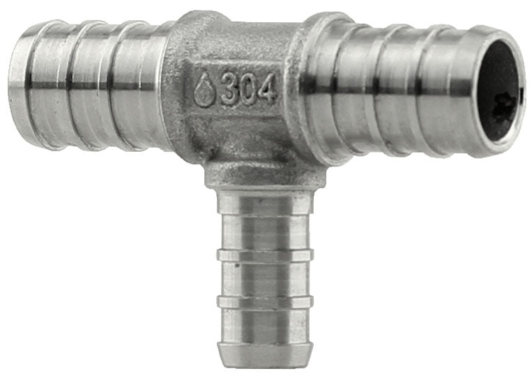 Plumbeeze Stainless 1/2" X 1/2" X 3/8" Pex B Tee