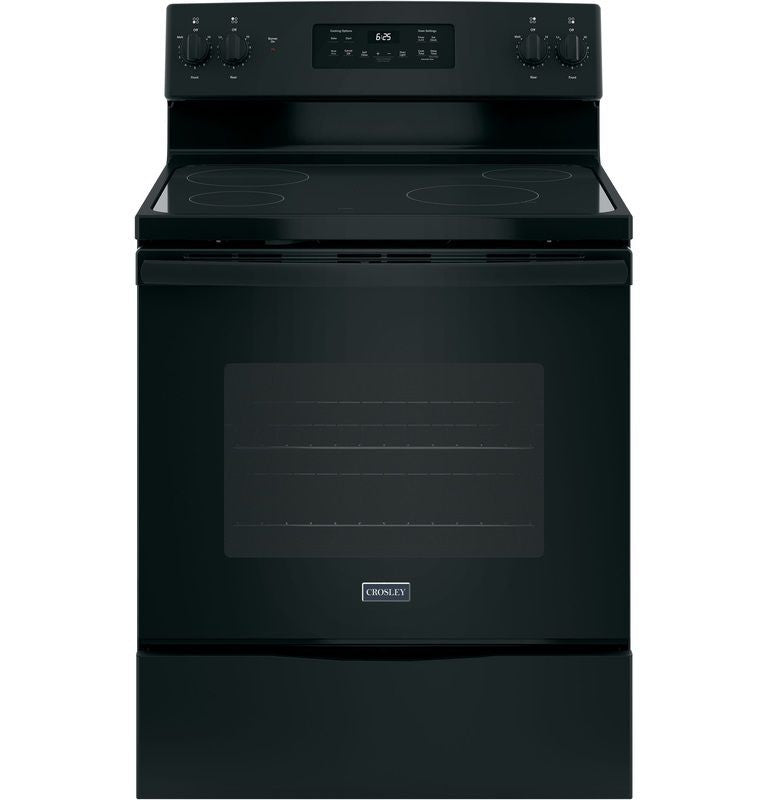 Crosley Electric Range Glass Top Surface 5.3 Cubic Feet Black