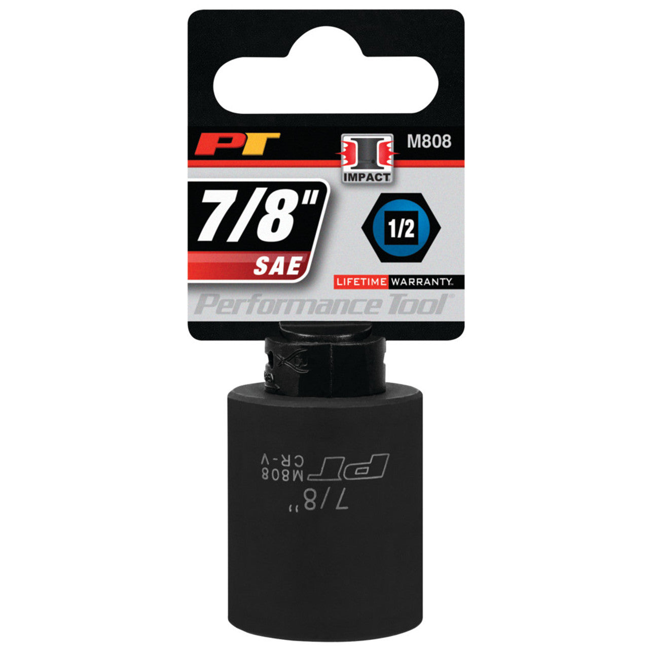 Performance Tool Impact Socket 1/2" Drive 6 Point SAE