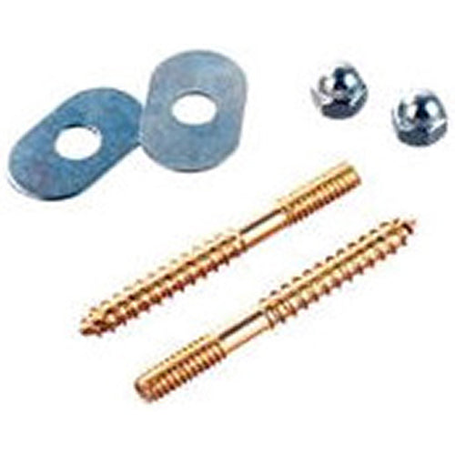 Closet Bolts with Zinc Plated Oval Washers and Acorn Nuts, Bagged in Pairs