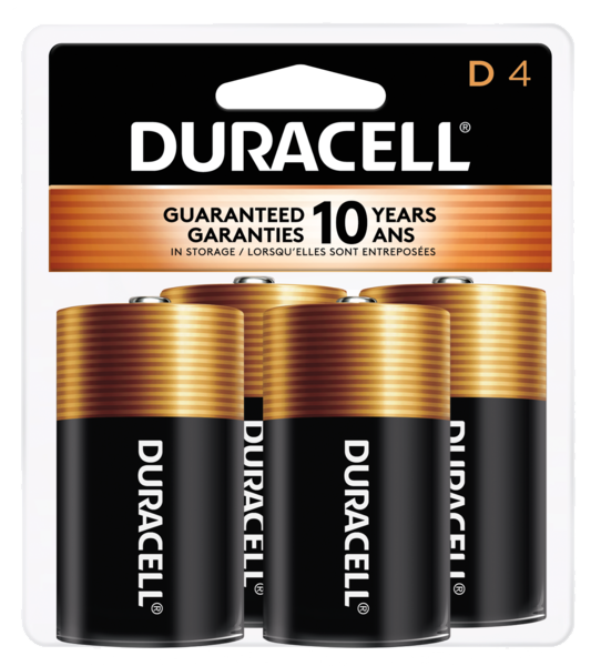 Duracell D Batteries 4 Pack