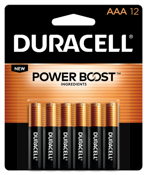 Duracell Power Boost Batteries AAA 12 Pack