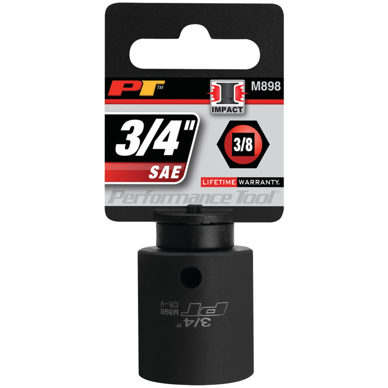 Performance Tool Impact Socket 3/8" Drive 6 Point SAE
