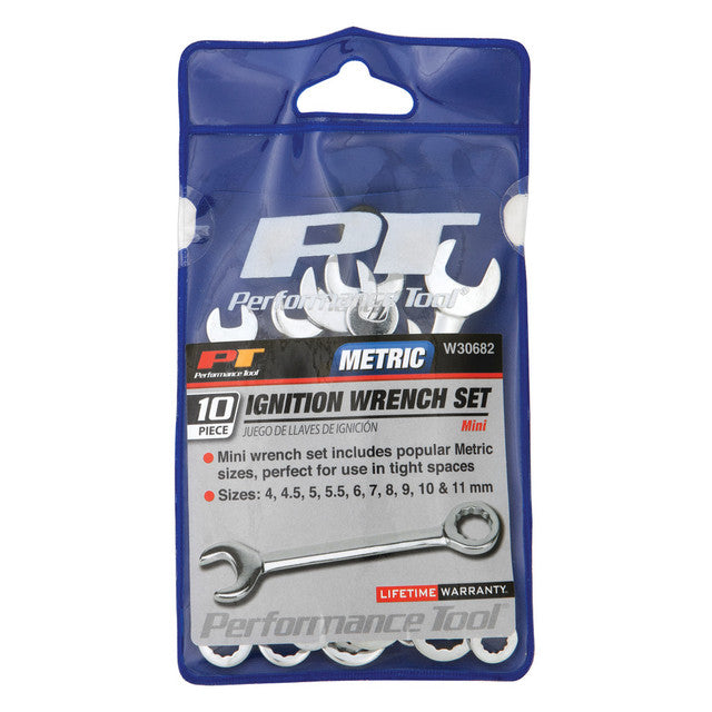 Performance Tool Metric Ignition Wrench Set 10 Piece