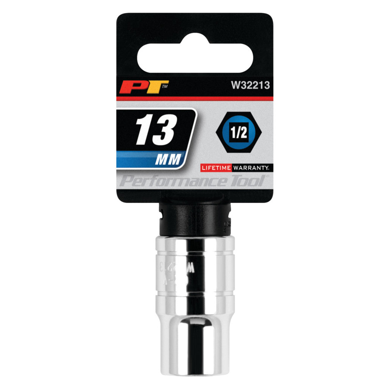Performance Tool 1/2" Drive Socket 6 Point Metric