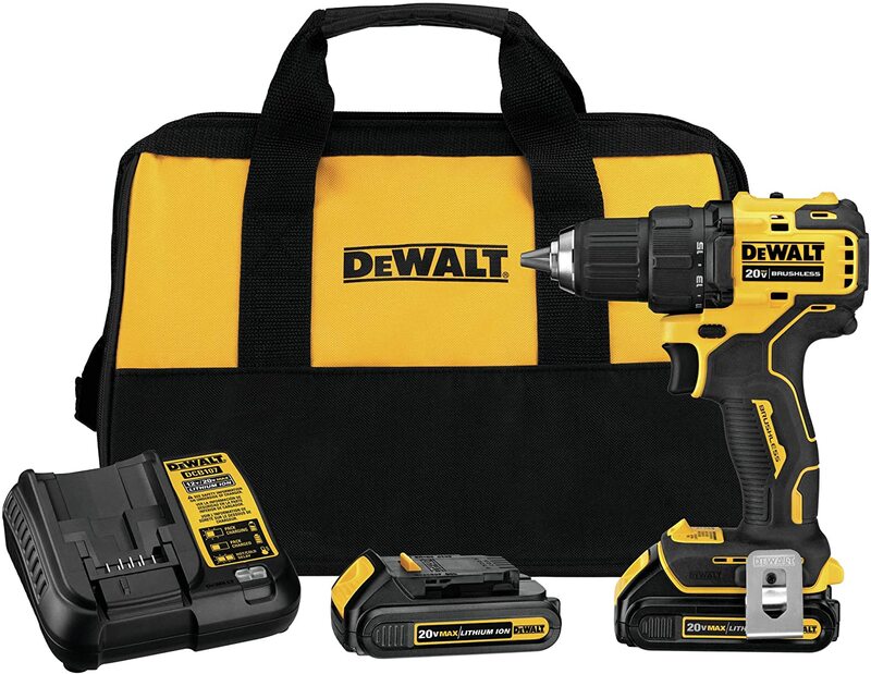 Dewalt Atomic 20V Brushless Compact 1/2" Drill Kit