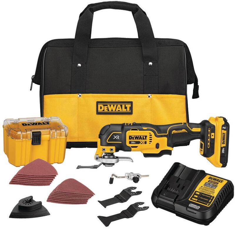 Dewalt 20V XR Brushless 3-Speed Oscillating Tool + 2Ah Battery & Charger
