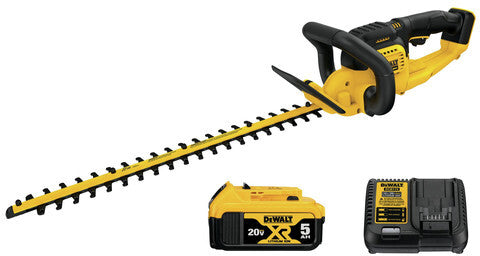 Dewalt 20V Hedge Trimmer + 5Ah Battery & Charger