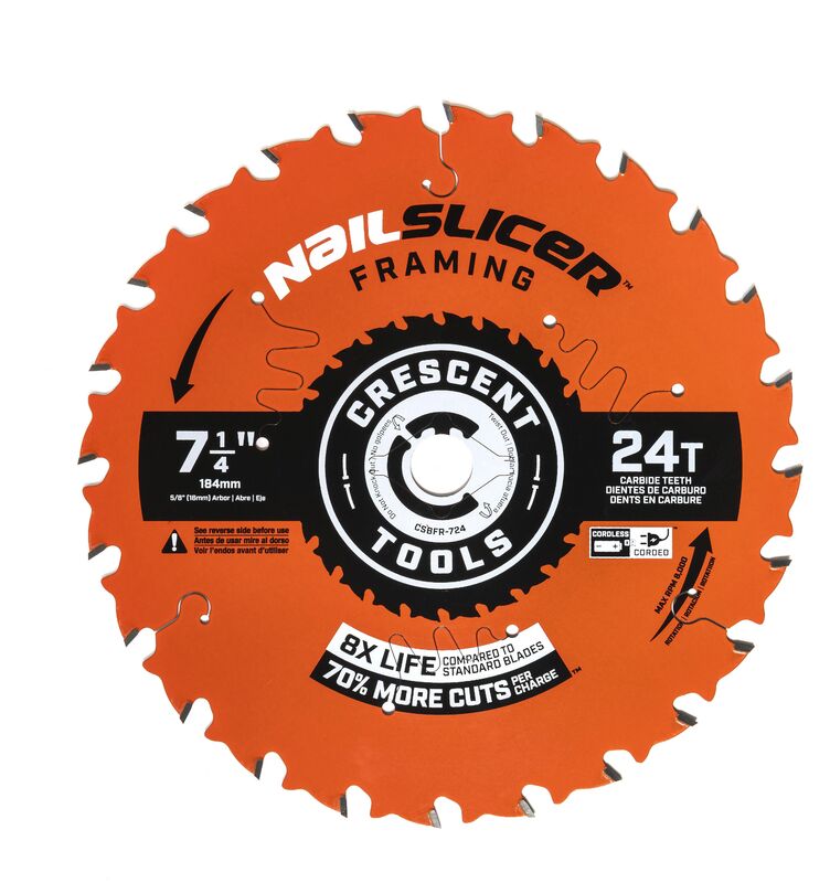 Crescent 7-1/4" Carbide Saw Blade 24T