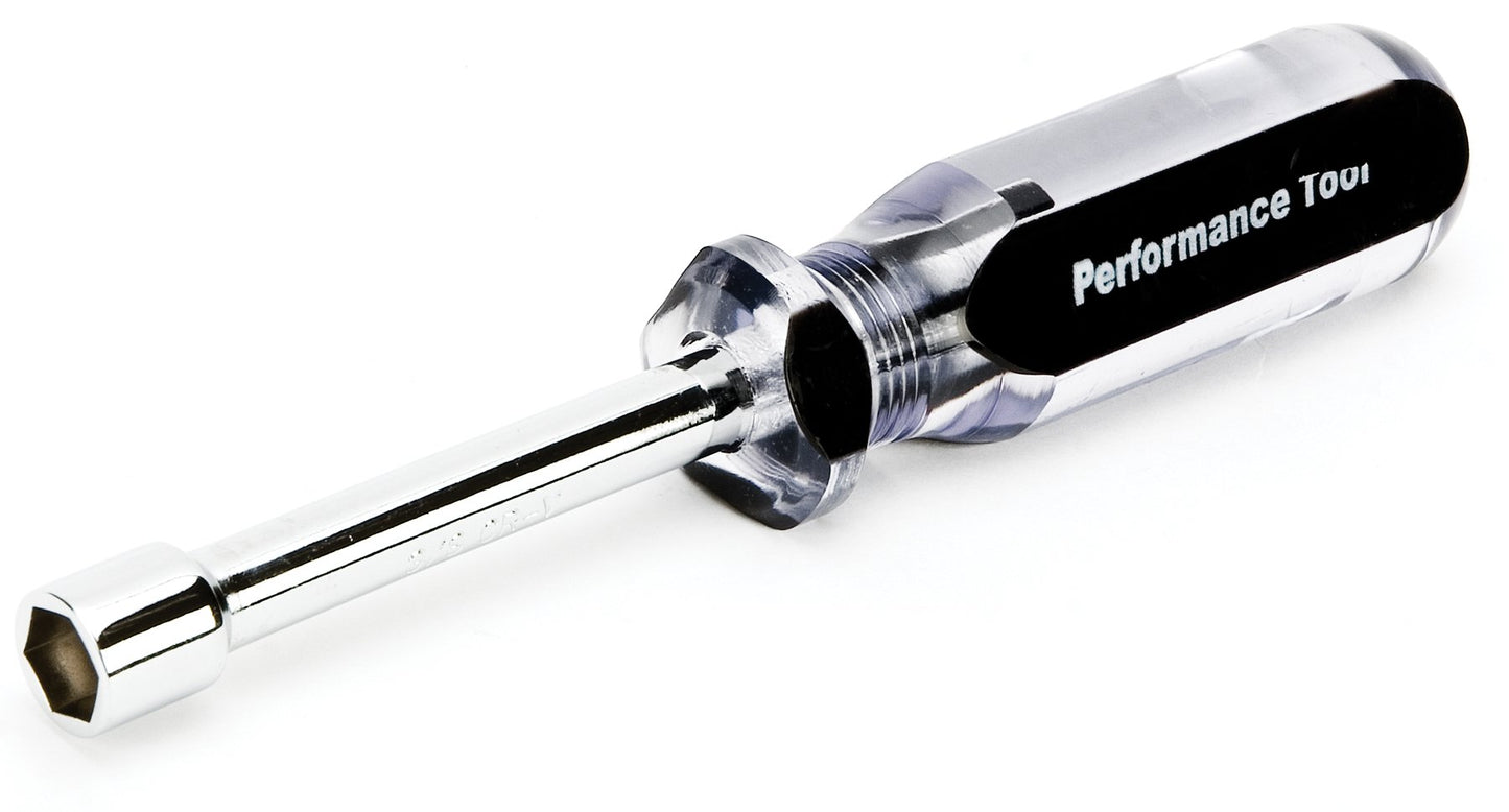 Performance Tool 3/8" Dipped Handle Hollow Shaft Nut Driver