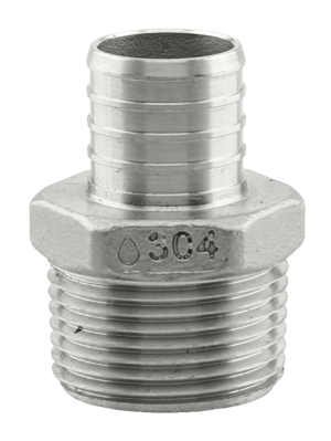 Plumbeeze Stainless 1/2" X 1/2" MPT Adapter