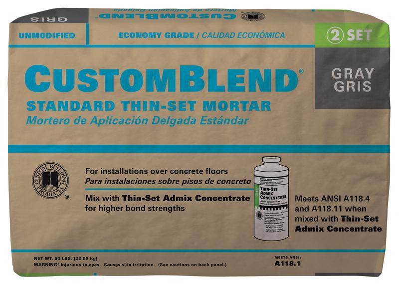 Custom Building Custom Blend Mortar Gray