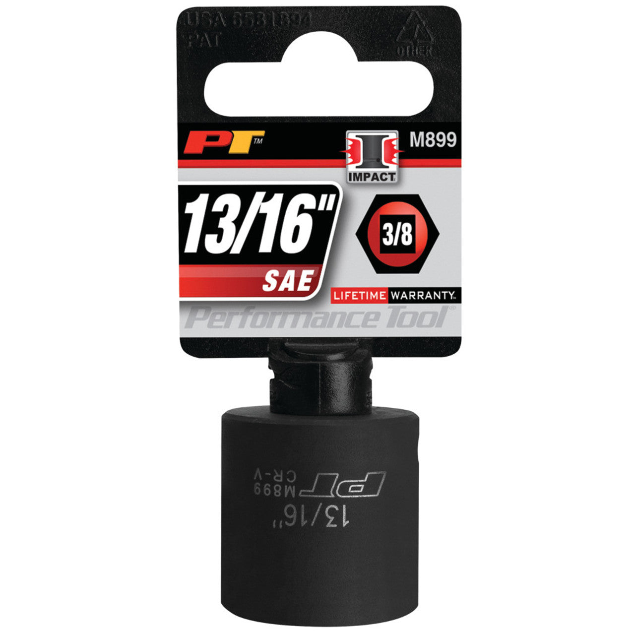 Performance Tool Impact Socket 3/8" Drive 6 Point SAE