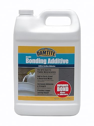 Damtite 05370 Clear Acrylic Bonding Additive, 1 gal Bottle