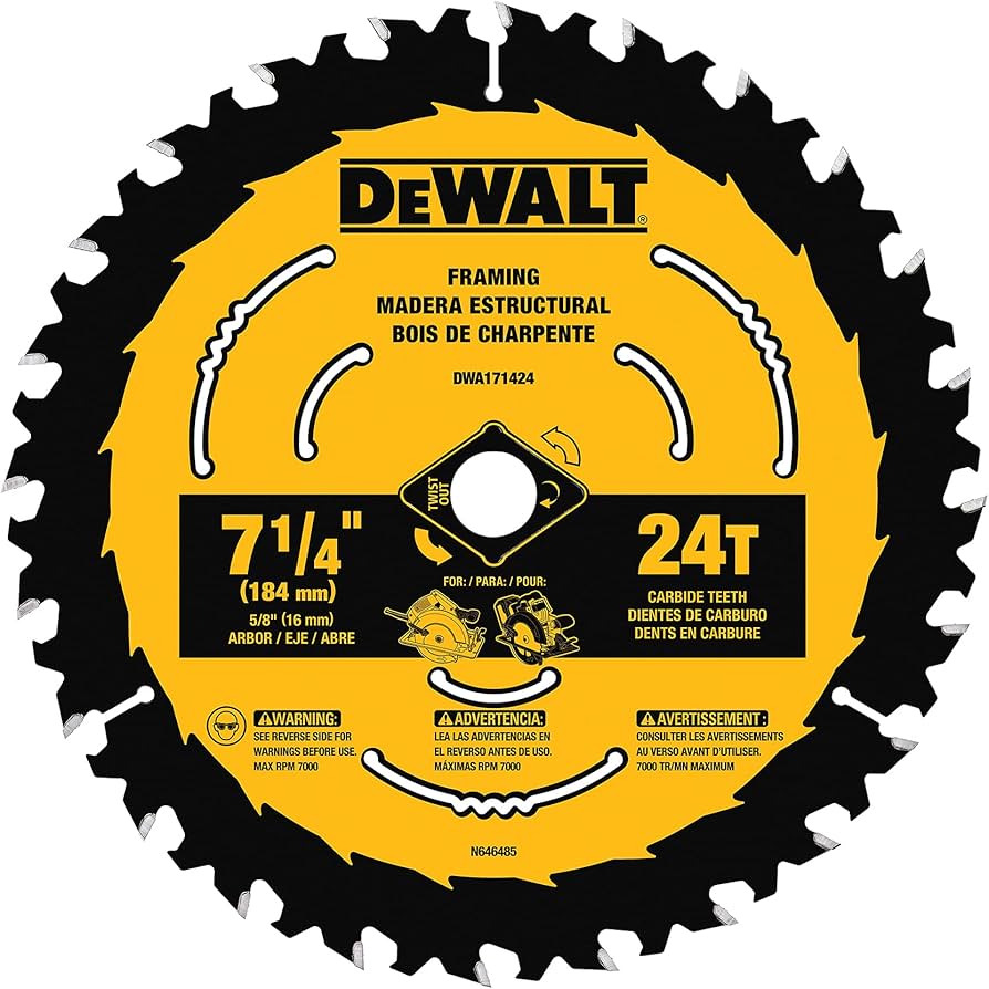 Dewalt 7-1/4" Saw Blade 24T