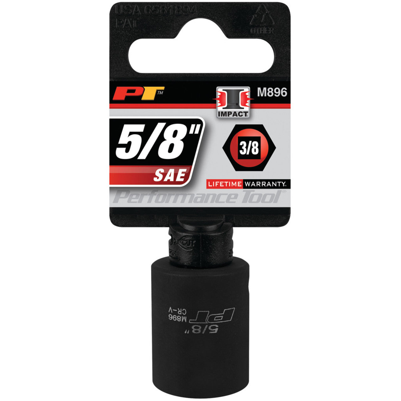 Performance Tool Impact Socket 3/8" Drive 6 Point SAE