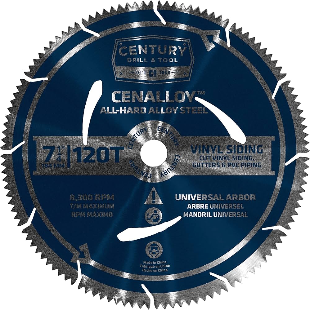 Century 7-1/4" Vinyl Saw Blade 120T