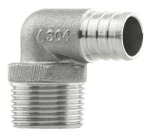 Plumbeeze Stainless 1/2" X 1/2" MPT Pex B Elbow