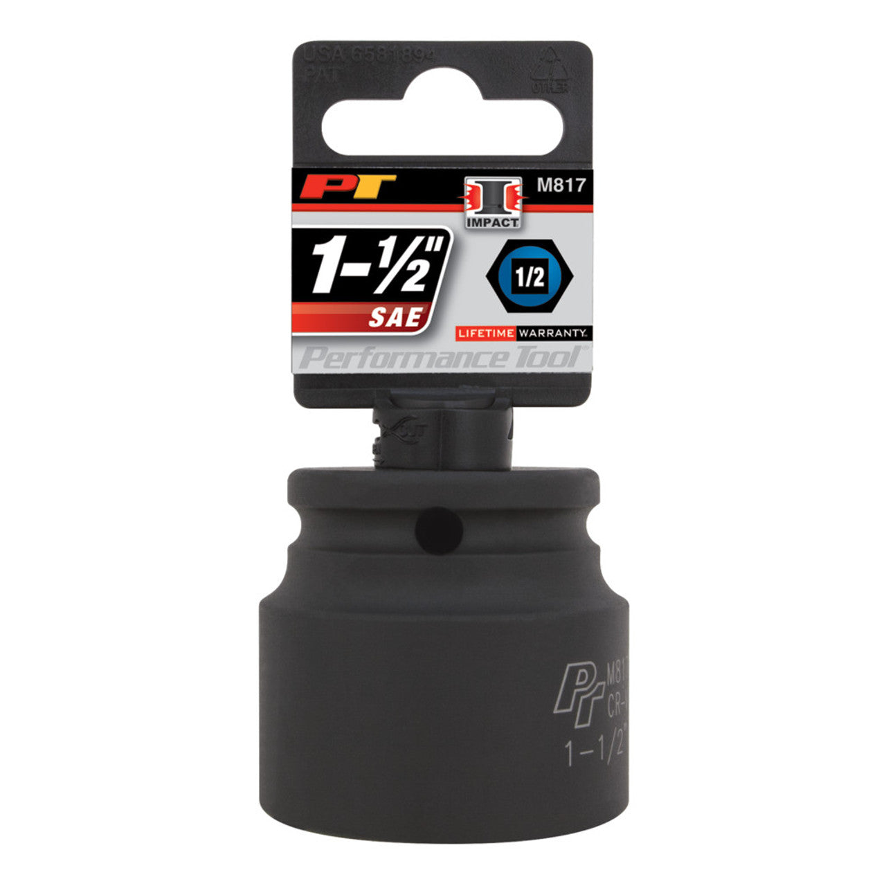 Performance Tool Impact Socket 1/2" Drive 6 Point SAE