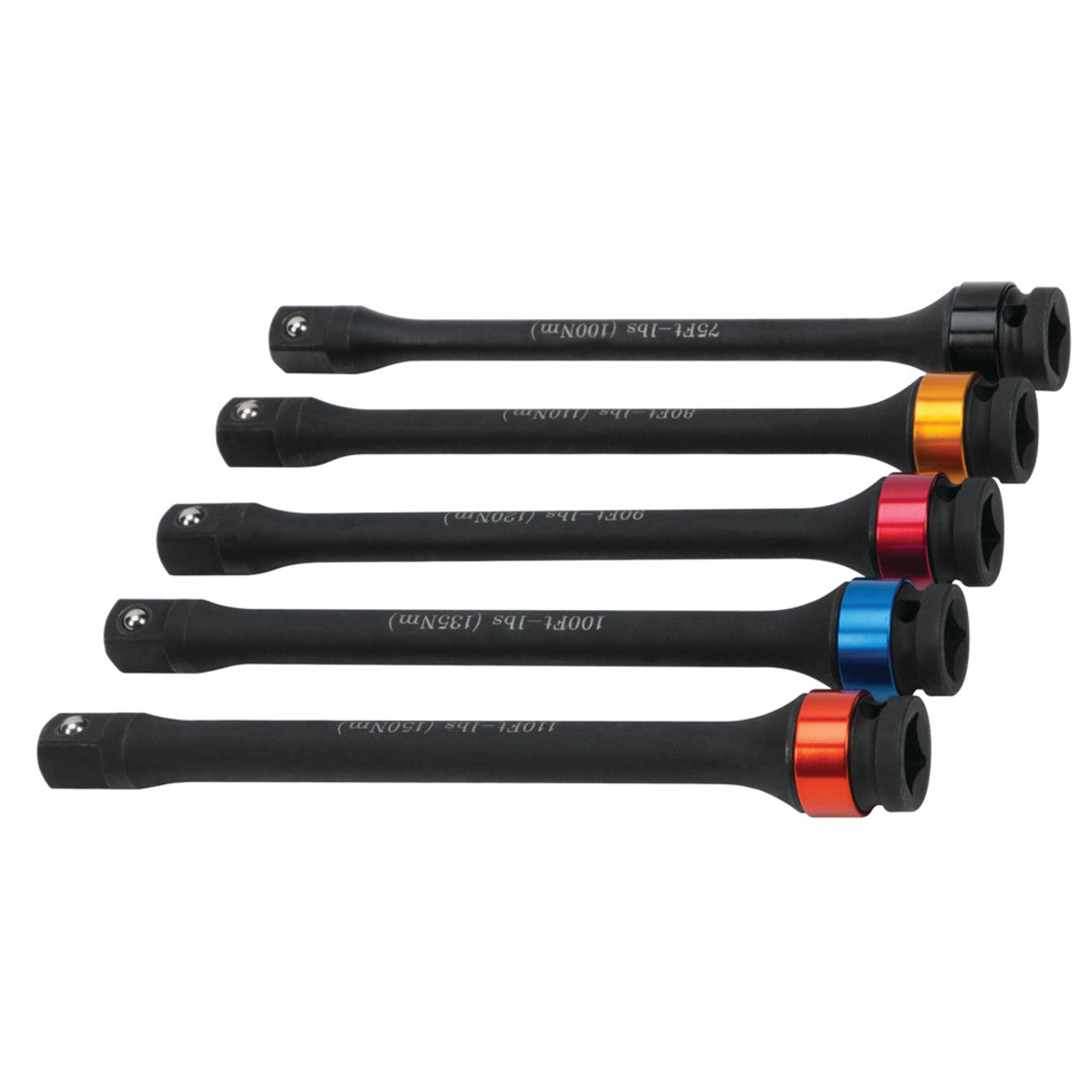 Performance Tool 1/2 Drive Torque Limiting Extension Set 5 Piece