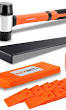 REXBETI 43-Piece Upgraded Laminate Flooring Kit
