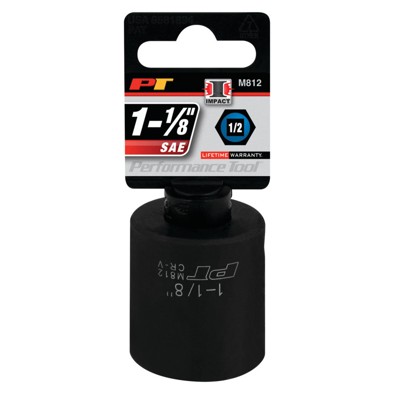 Performance Tool Impact Socket 1/2" Drive 6 Point SAE