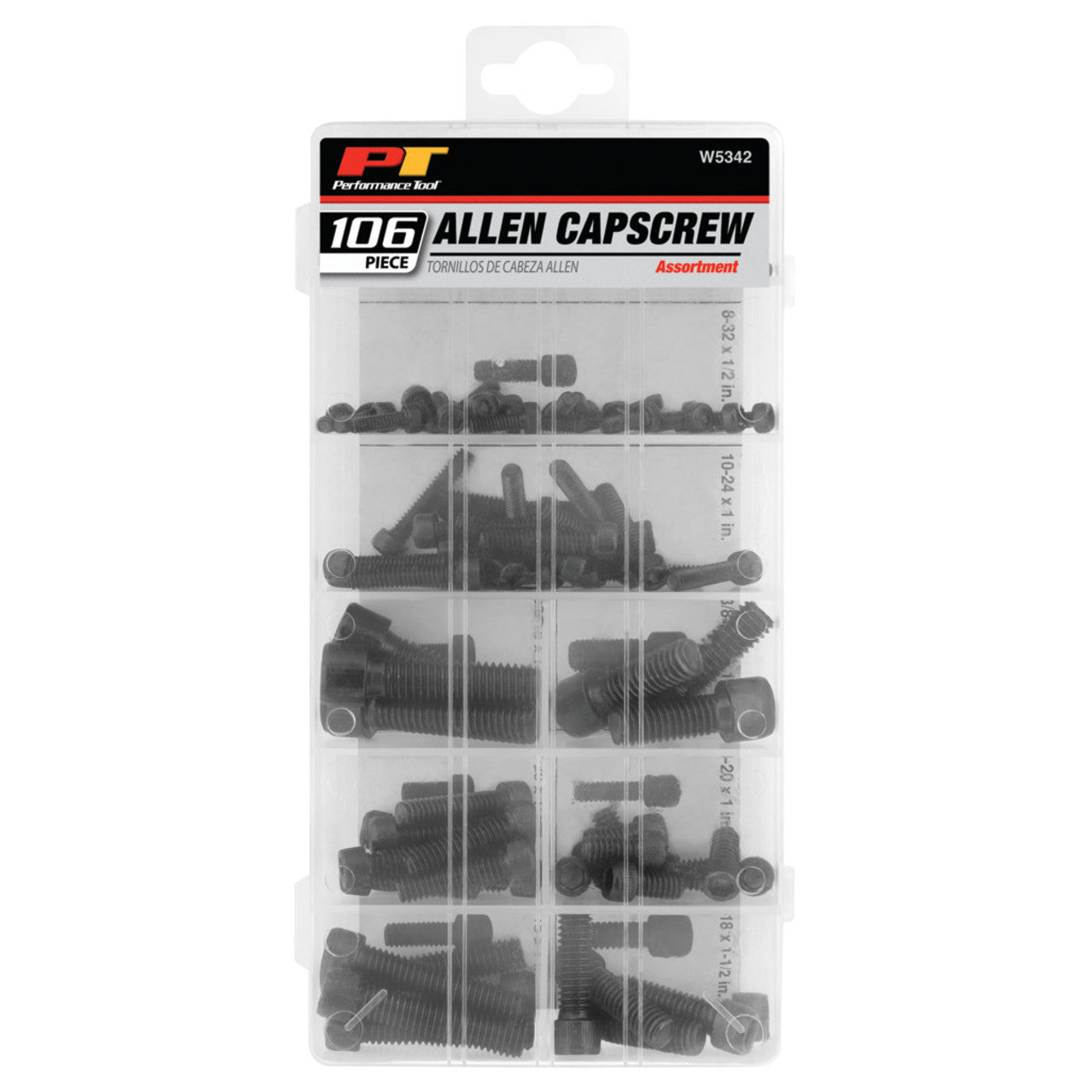 Performance Tool SAE Allen Cap Screw Assortment