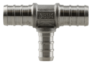 Plumbeeze Stainless 3/4" X 3/4" X 3/8" Pex B Tee