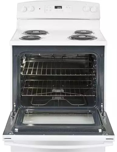 GE Electric Range Coil Surface 5 Cubic Feet White