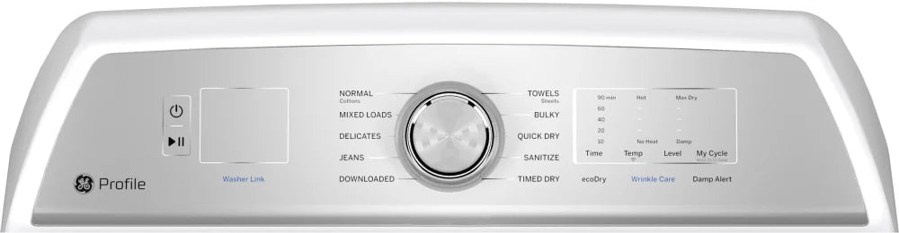 GE Profile Smart Electric Dryer 7.4 Cubic Feet White