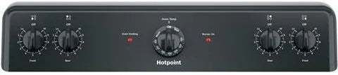 Hotpoint Electric Range Coil Surface 5 Cubic Feet Black