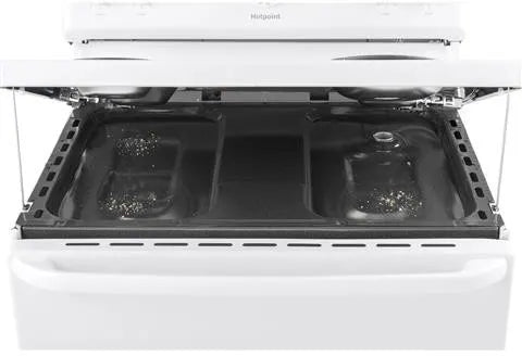 Hotpoint Electric Range Coil Surface 5 Cubic Feet White