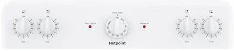 Hotpoint Electric Range Coil Surface 5 Cubic Feet White