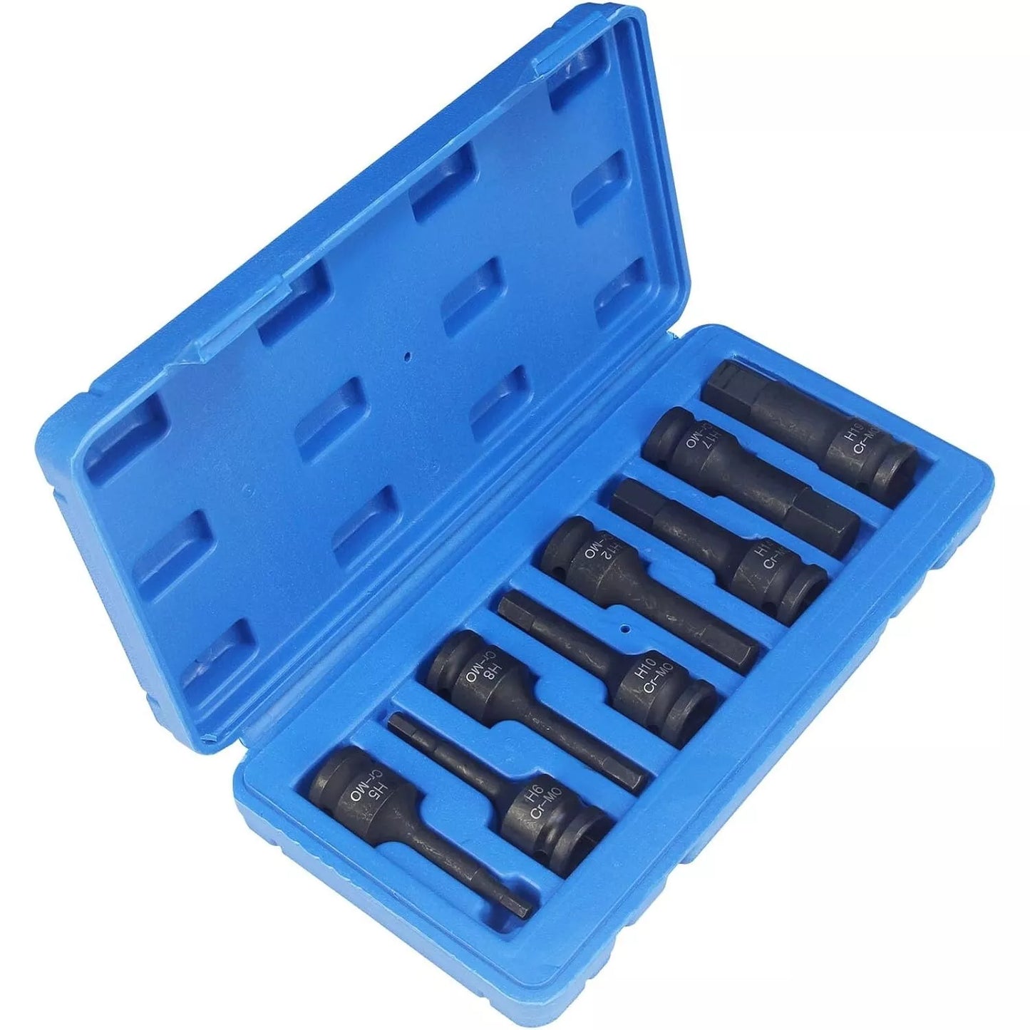 Utmall 1/2" Drive Impact Hex Socket 8 Piece