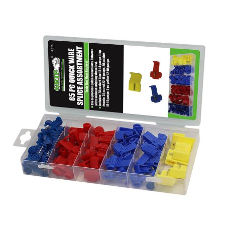 GRIP® Quick Wire Splice Assortment, 65-Piece, 43118