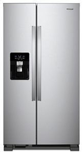 Whirpool 25 CU FT Side By Side Refrigerator Stainless Steel