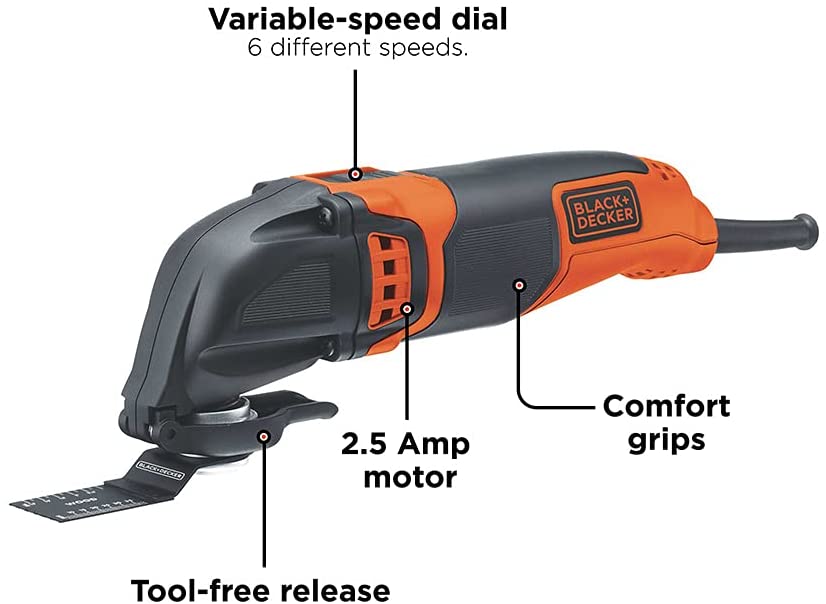 Black Decker 2.5A Oscillating Multi Tool