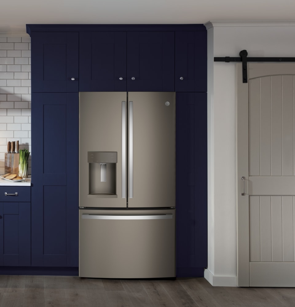 GE French Door Refrigerator 27.7 Cubic Feet Slate