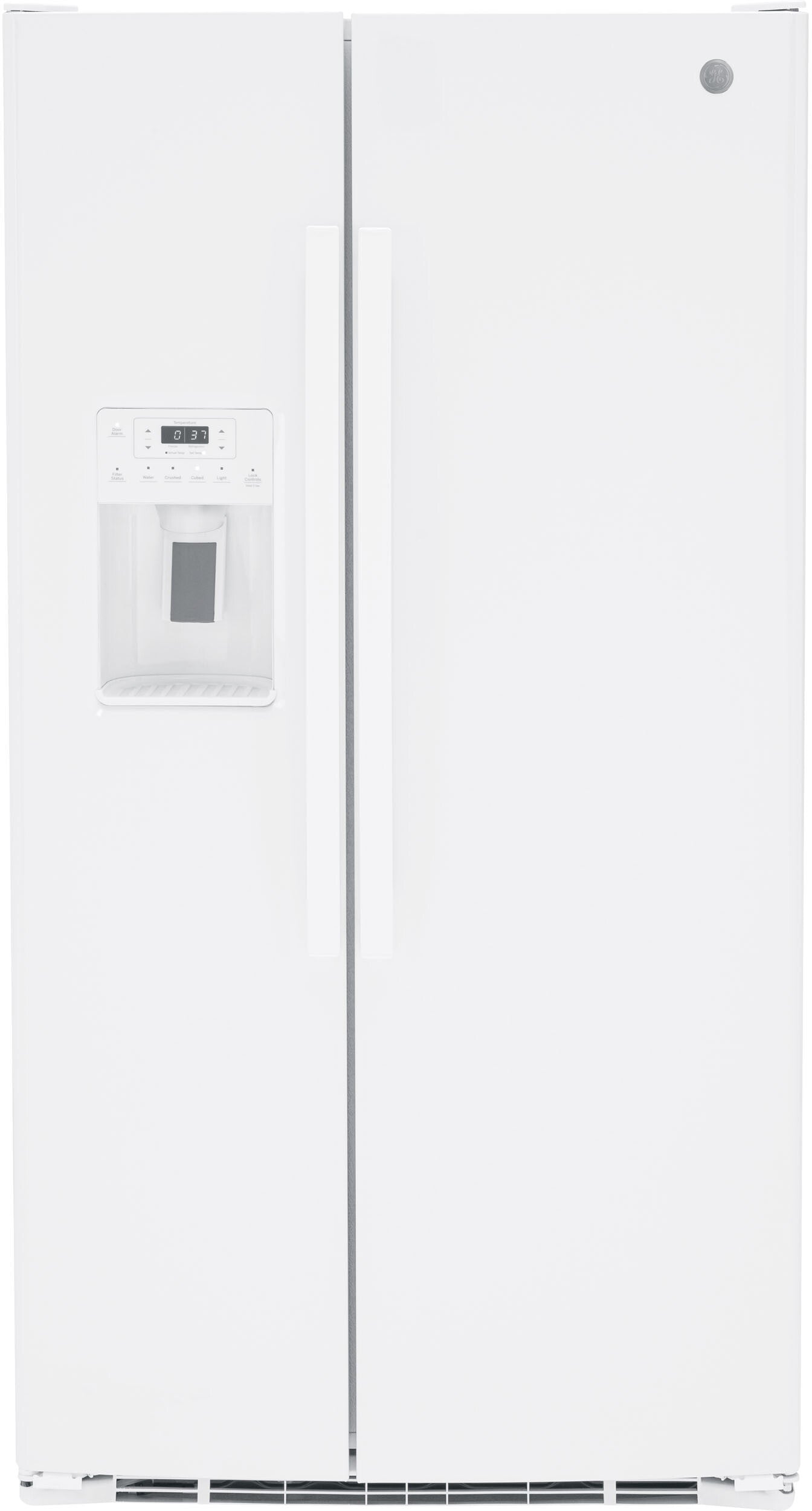 GE Side By Side Refrigerator 25.3 Cubic Feet White