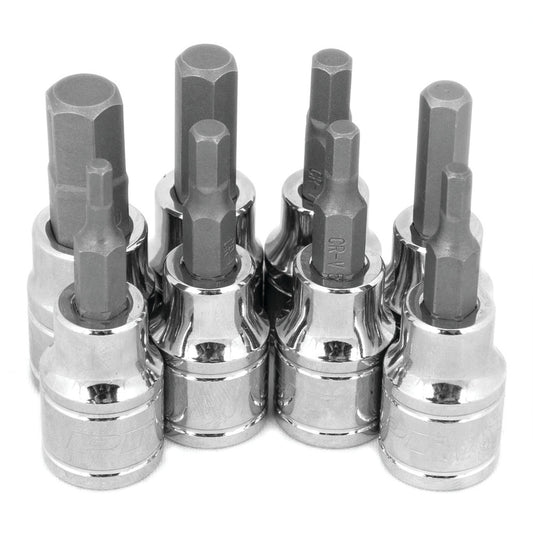 Performance Tool 3/8" Drive SAE Hex Bit Socket Set 8 Piece