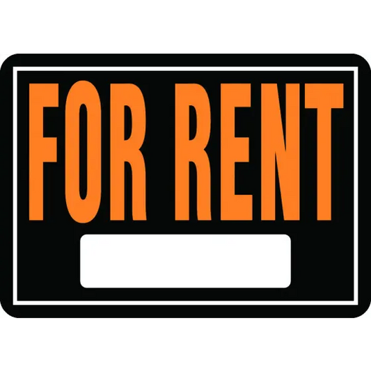 Hy Ko For Rent 10" X 14" Sign