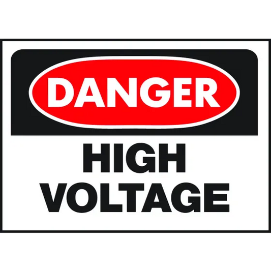 Hy Ko 10" X 14" Danger High Voltage Sign