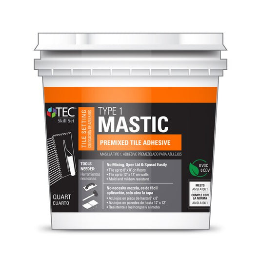 TEC Ceramic Tile Mastic Type 1 1-Quart 1-Quart Ceramic Tile Mastic