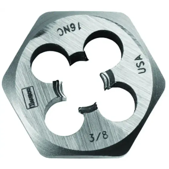 Irwin Hanson 3/8 Inch 16 NC HCS Hex Die