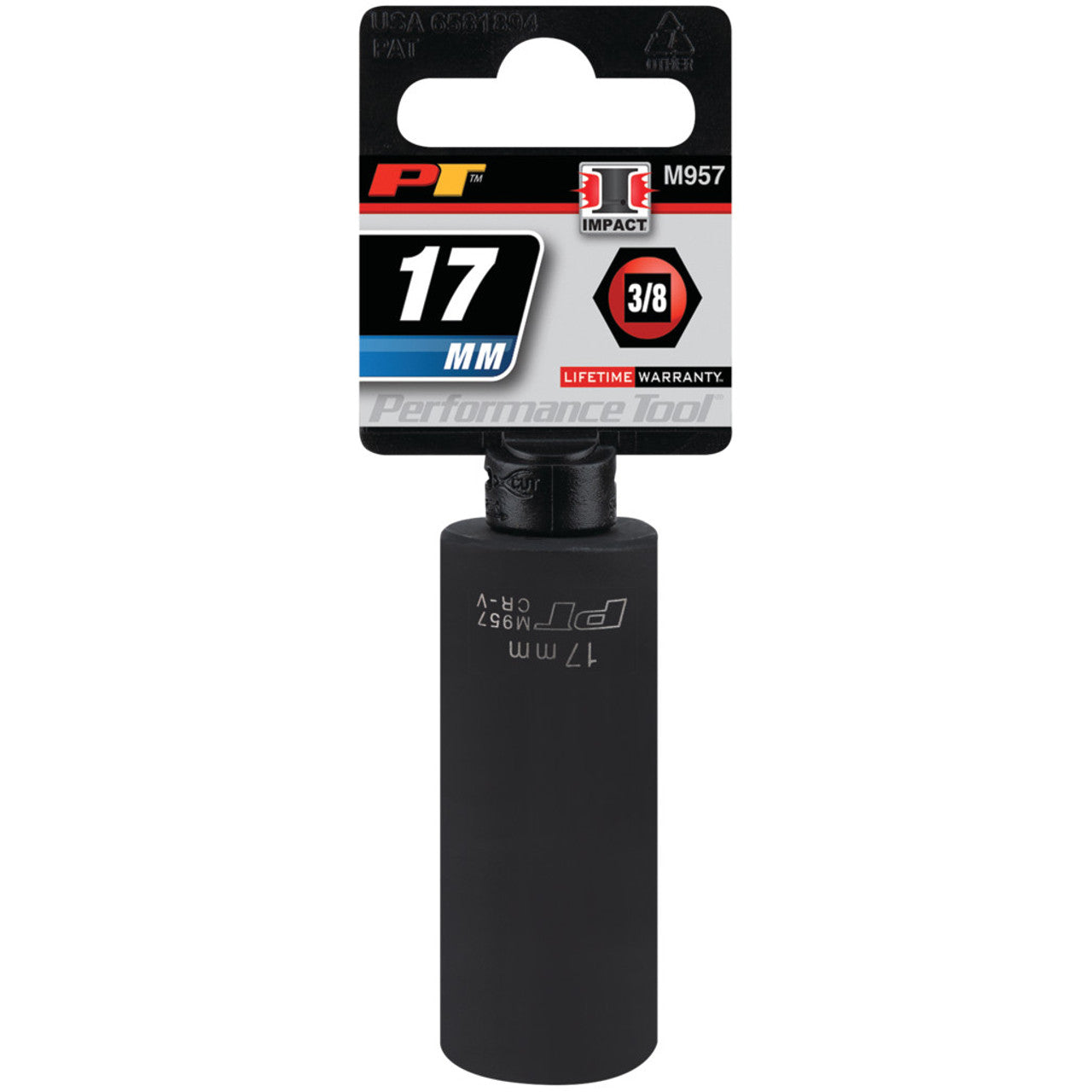 Performance Tool Deep Well Impact Socket 3/8" Drive 6 Point Metric