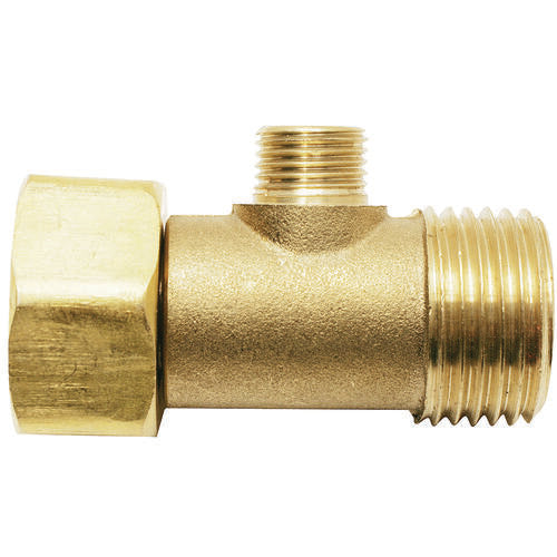 Plumb Pak Plumb Pak  Tee Adapter, 1/2 x 1/2 x 3/8 in, FIP x MIP x Tube, Brass,