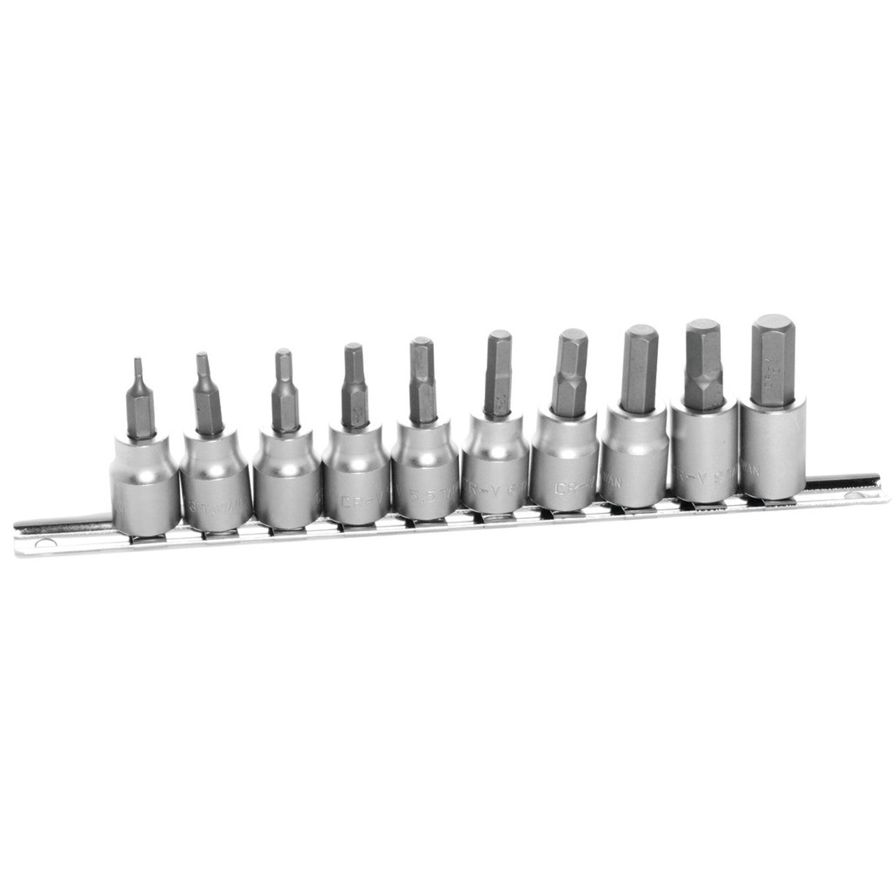 Performance Tool 3/8" Dr. Metric Hex Bit Socket Set 10 Piece