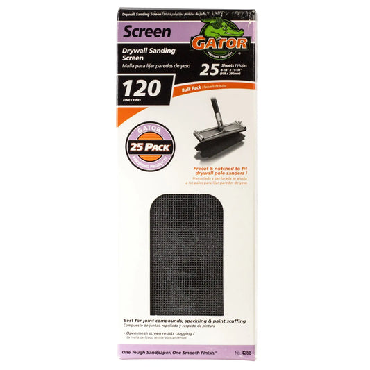 Gator 4"x 11" Sanding Screen 120 Grit 1 Piece