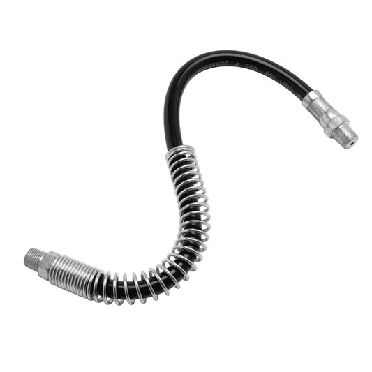 Performance Tool 12" Grease Gun Flex Hose + Spring Guard